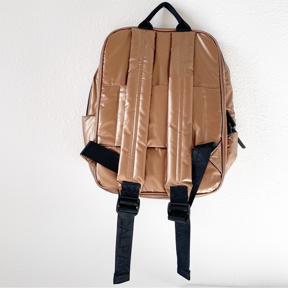 Calpak Luka 15 Inch Laptop Backpack in Copper Travel Work Office Metallic NEW - Picture 3 of 9